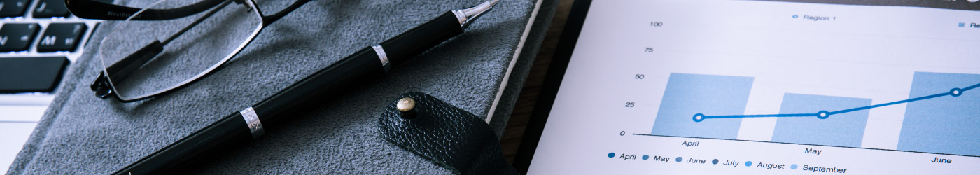 Background of a Tablet and Pen with Bag